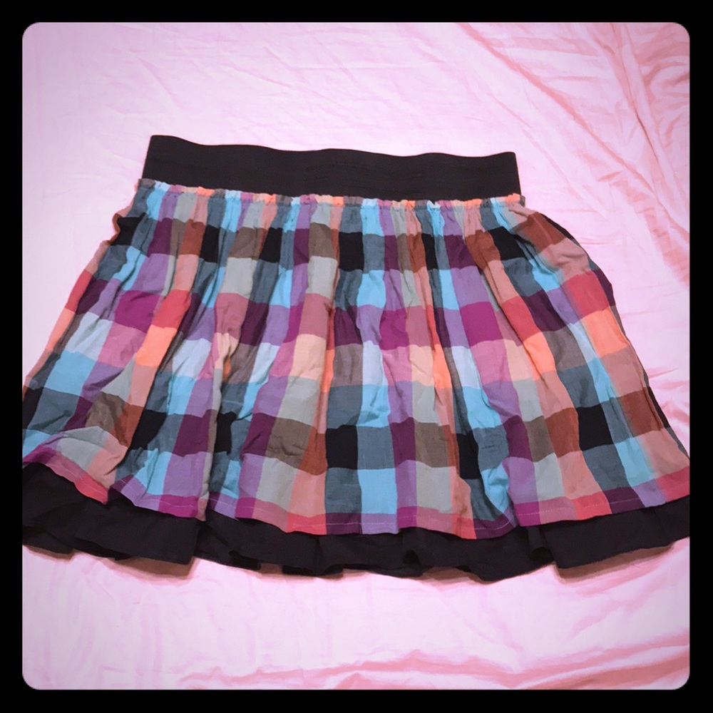 Kensie Colorblock A-line miniskirt